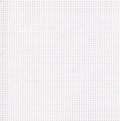 White - Perforated PVC - 18 Count