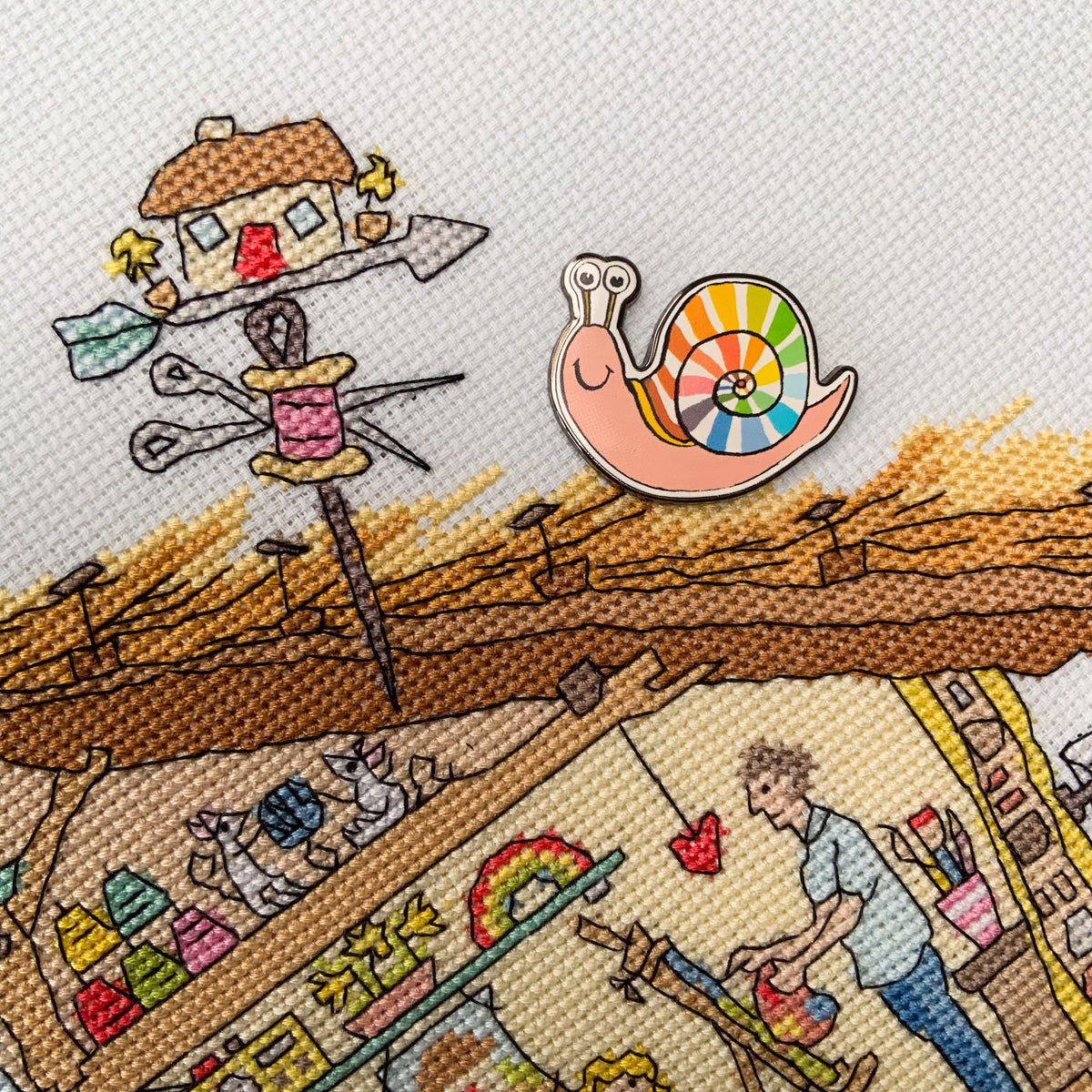 Rainbow Snail - Needleminder