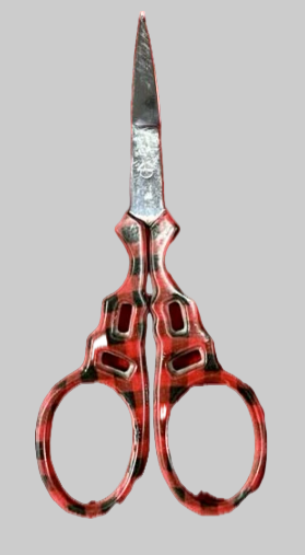 Buffalo Plaid - Colourful Handle Scissors