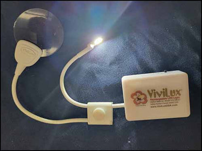 3X Magnifier with Light 2" Round - Clip On