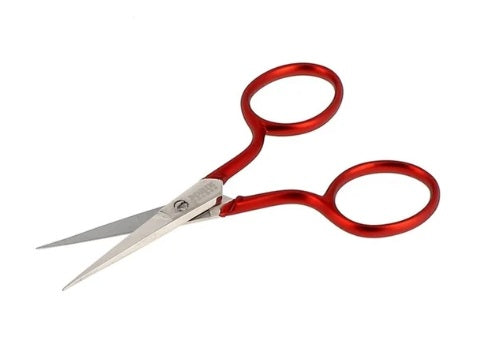 Soft Touch Red embroidery scissors- 3½"