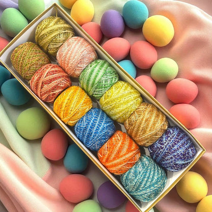 Perle Cotton - Size #12 (Sparkle) - Waves Collection