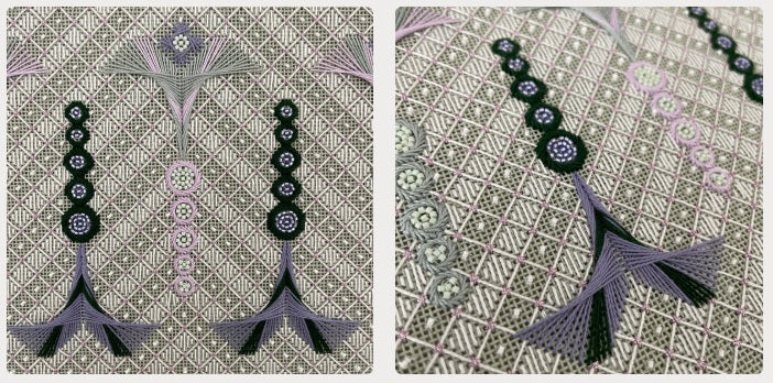 Stitches on Lace