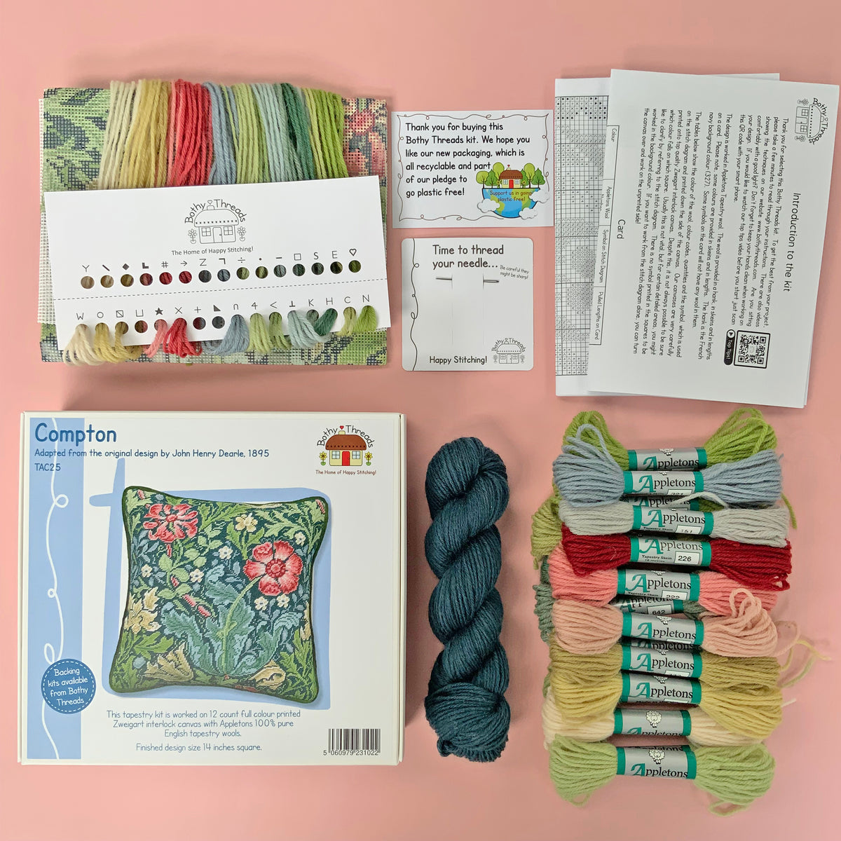 Compton by William Morris - Tapestry Pillow Kit