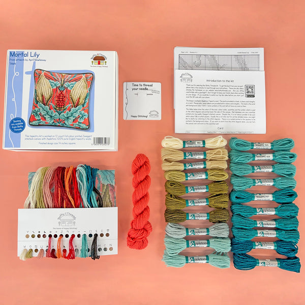 Mortal Lily - Tapestry Pillow Kit