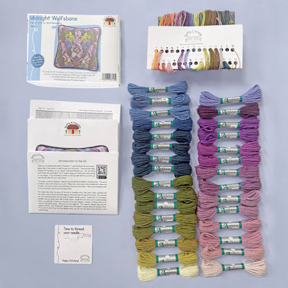 Midnight Wolfsbane - Tapestry Pillow Kit