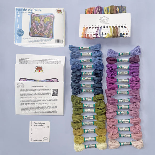 Midnight Wolfsbane - Tapestry Pillow Kit