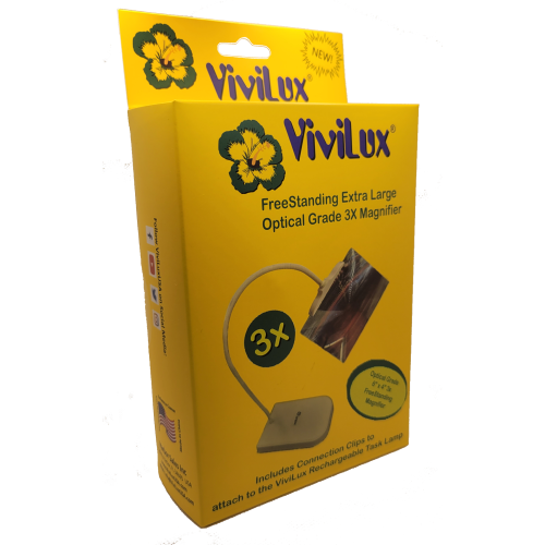 3X Magnifier 4"x6" - Free Standing