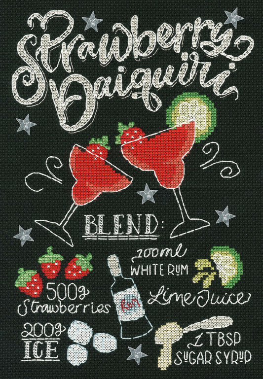 Strawberry Daiquiri: Chalkboard Recipes