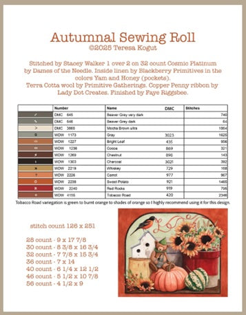 Autumnal Sewing Roll