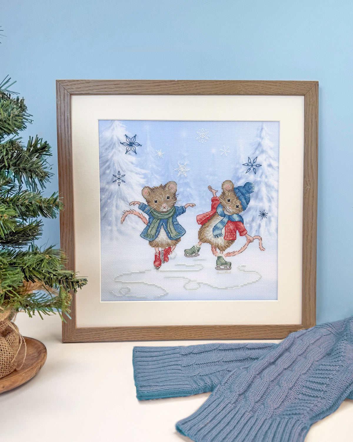 Festive Figure Skaters (Mice)