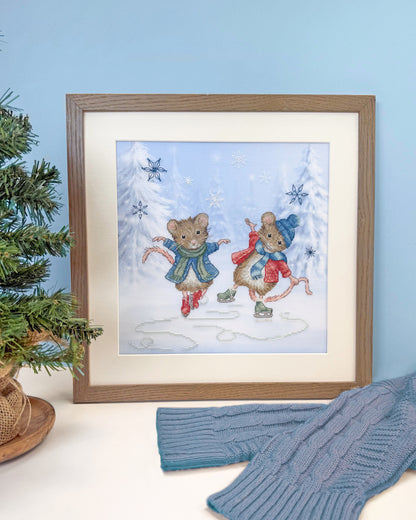 Festive Figure Skaters (Mice)