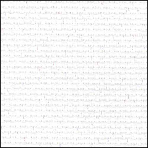 White (Opalescent Sparkle) - Aida 110cm - 20 count METRIC