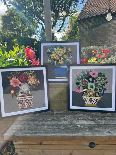 Burgundy Dahlia - Appleton Tapestry Kit