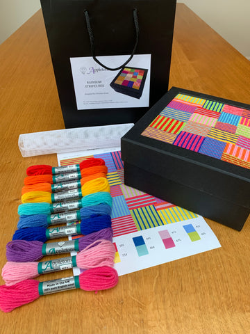Rainbow Stripes - Appleton Box Tapestry Kit