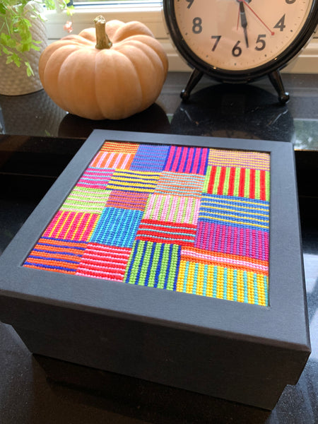 Rainbow Stripes - Appleton Box Tapestry Kit