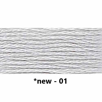 Embroidery Floss: Solid Colours Group 1 (White/B5200 - 200s)