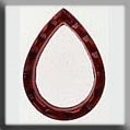 12019 - Open Faceted Teardrop Ruby