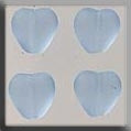 12089 - Medium Channeled Heart Matte Sapphire