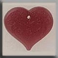 12114 - Medium Floral Embossed Heart Rose