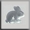 12135 - Sitting Bunny Matte Crystal