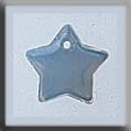12174 - Small Flat Star Opal WHITE