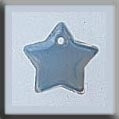 12174 - Small Flat Star Opal WHITE