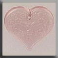 12182 - Medium Floral Emb. Heart Pale Rose