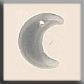 12184 - Small Crescent Moon Matte Crystal