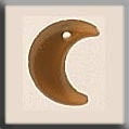 12185 - Small Crescent Moon Matte Light Topaz