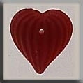 12207 - Medium Fluted Heart Matte Ruby