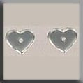 12234 - Very Petite Flat Heart Matte Crystal