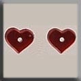 12235 - Very Petite Flat Heart Matte Ruby