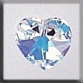 13036 - Small Heart Crystal AB