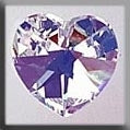 13045 - Medium Heart Crystal AB