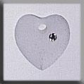 13049 -  Small Frosted Heart Crystal
