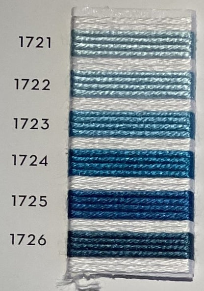 Soie d’Alger® - 5M skein - Blue Green Colour Range