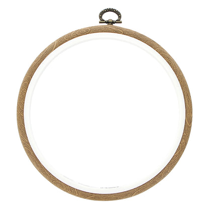 Embroidery Hoop - Plastic Round Woodgrain