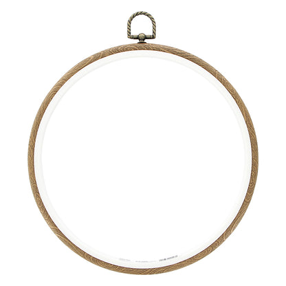 Embroidery Hoop - Plastic Round Woodgrain