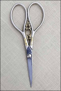 Marquis 4¼" (Brushed Silver) Embroidery Scissors