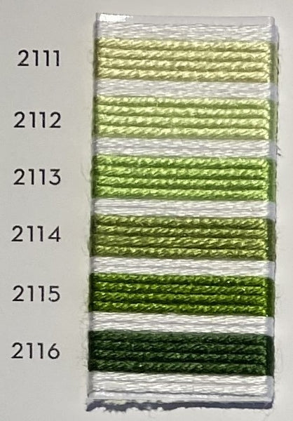 Soie d’Alger® - 5M skein - Yellow Green Colour Range