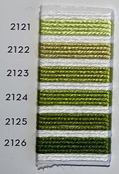 Soie d’Alger® - 5M skein - Yellow Green Colour Range