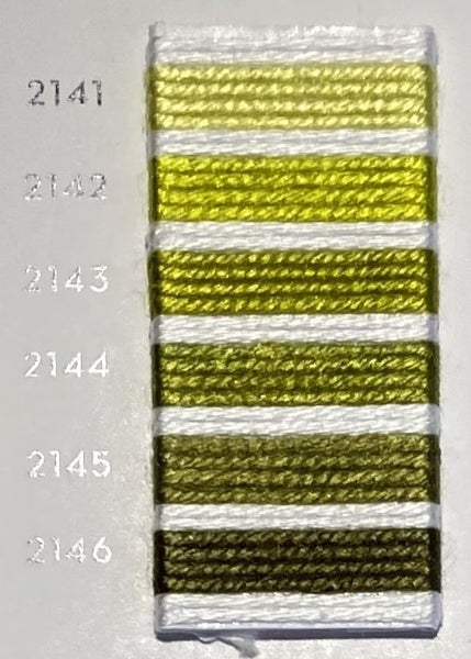 Soie d’Alger® - 5M skein - Yellow Green Colour Range