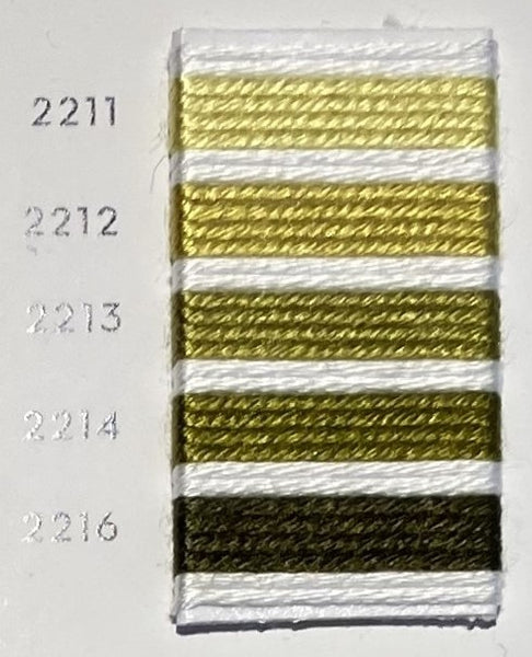 Soie d’Alger® - 5M skein - Yellow Green Colour Range