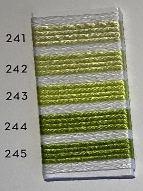 Soie d’Alger® - 5M skein - Yellow Green Colour Range
