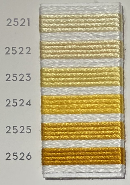 Soie d’Alger® - 5M skein - Yellow Orange Colour Range