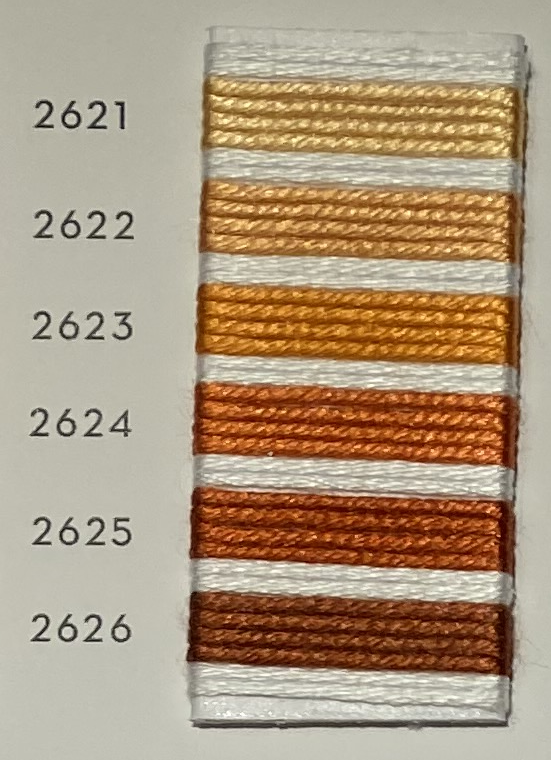 Soie d’Alger® - 5M skein - Orange Colour Range