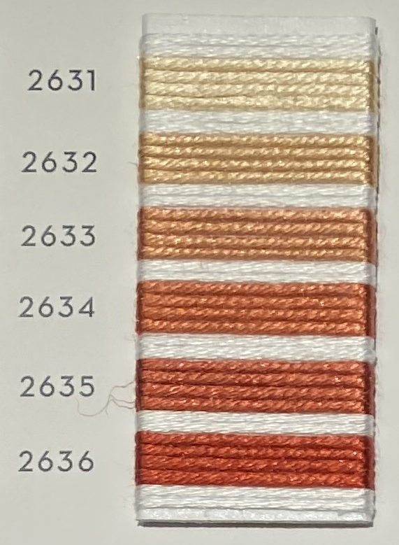 Soie d’Alger® - 5M skein - Red Orange Colour Range