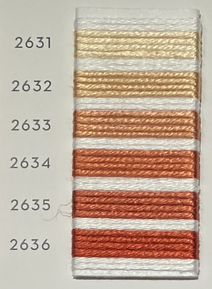 Soie d’Alger® - 5M skein - Red Orange Colour Range