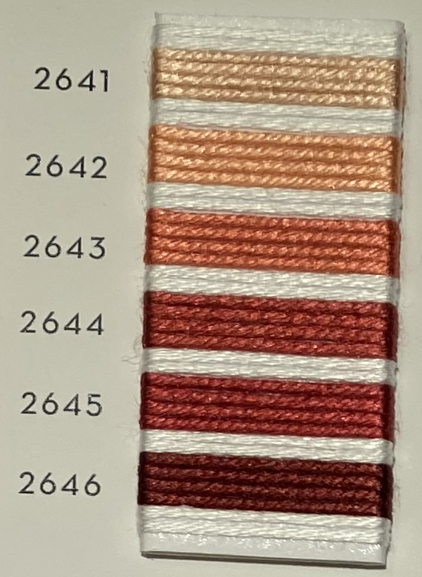 Soie d’Alger® - 5M skein - Red Orange Colour Range
